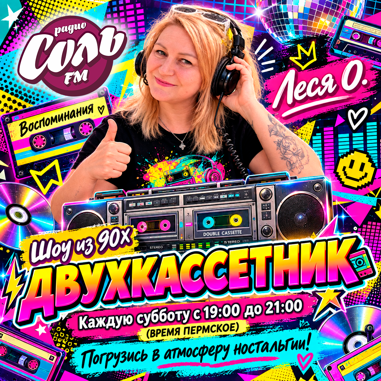 Обложка радиошоу Двухкассетник
